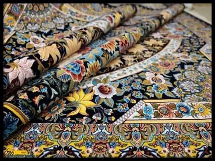 تصویر 1 از فرش ابریشمی شیک ظریف و لطیف